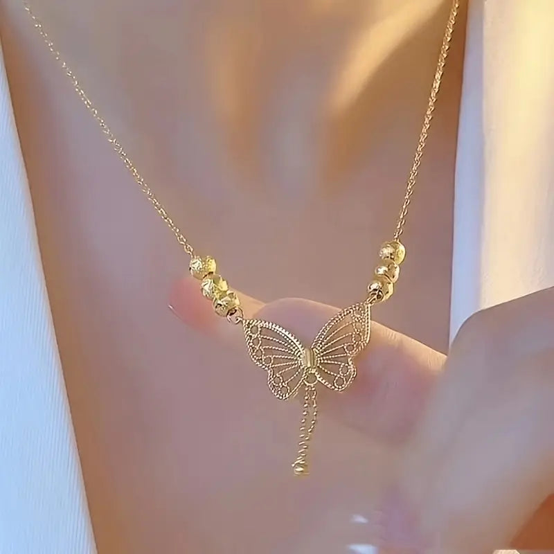 Delicate Wings Plated Necklace