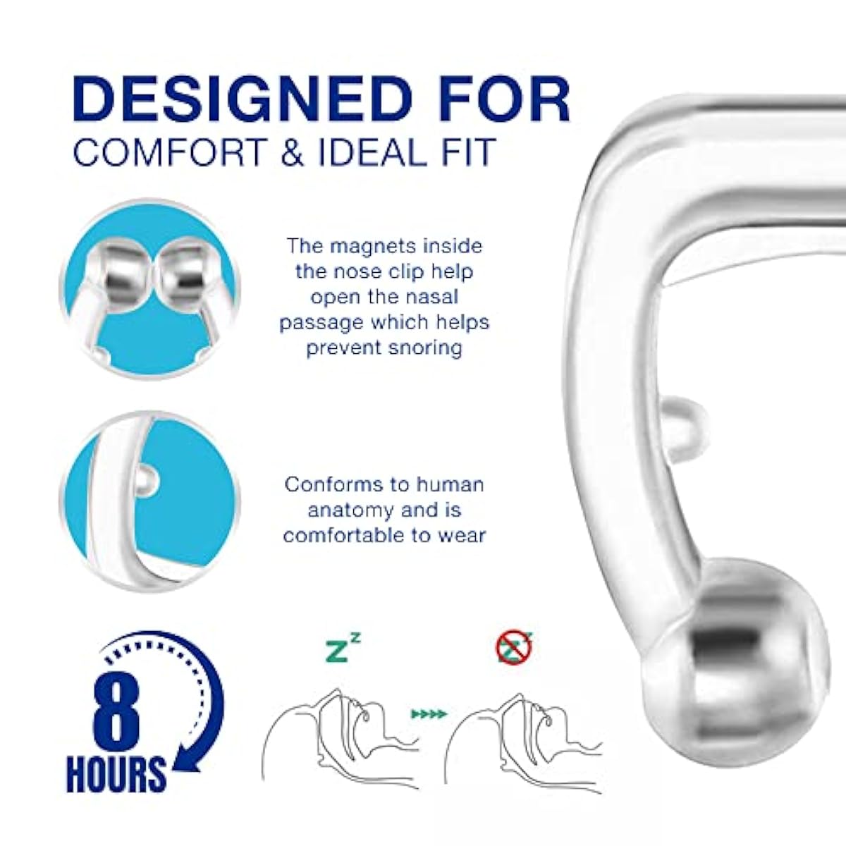 Anti-Snoring Magnetic Nose Clip – Instantly Improve Your Sleep