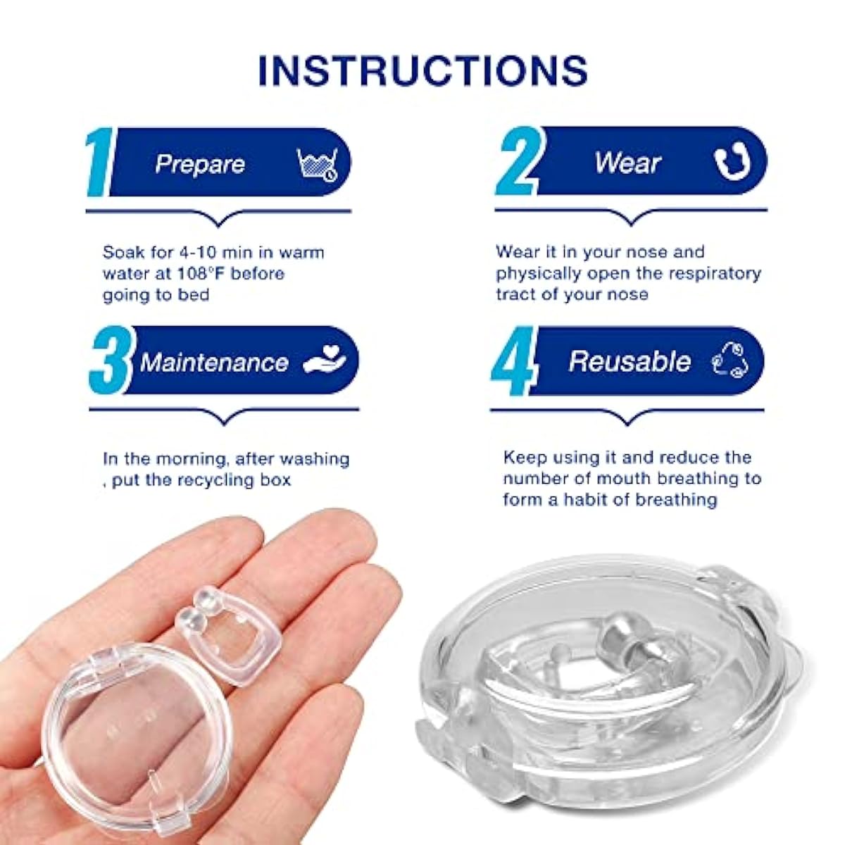 Anti-Snoring Magnetic Nose Clip – Instantly Improve Your Sleep