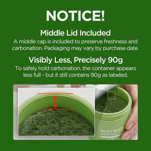 Holy Basil Bubble Deep Cleansing Mask